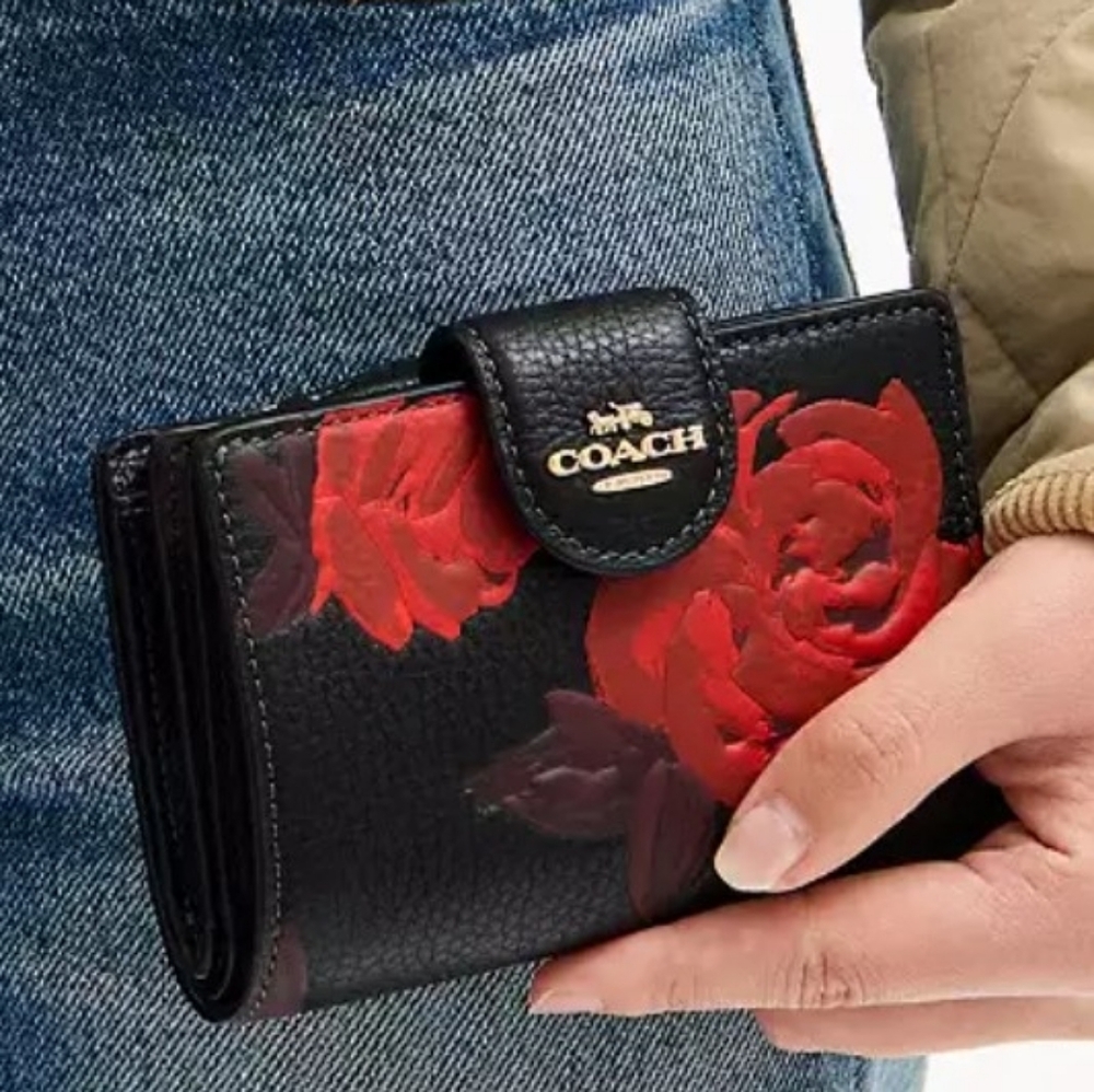 Coach Station Tote And Wallet Set NWT Rose Camo - Picture 2 of 16